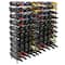 Sorbus Black 100-Bottle Freestanding Metal Wine Rack